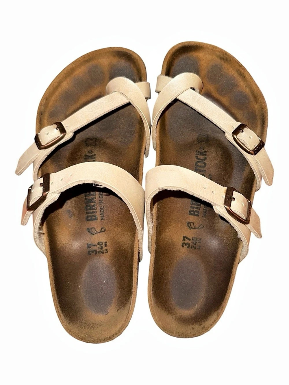 Birkenstock Mayari Sandals EU 37 Brown & Beige